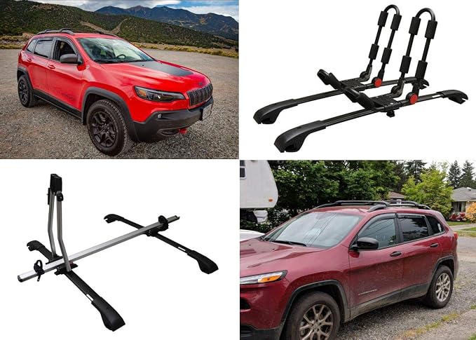 BRIGHTLINES Aero Cross Bars Roof Racks Luggage Rack Compatible with 2014-2023 Jeep Cherokee