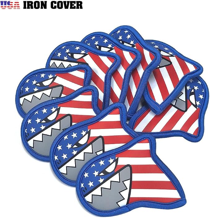 USA Limited Edition Golf Iron Covers / 9pcs Set/Golf Head Covers/Golf Club Covers (USA)