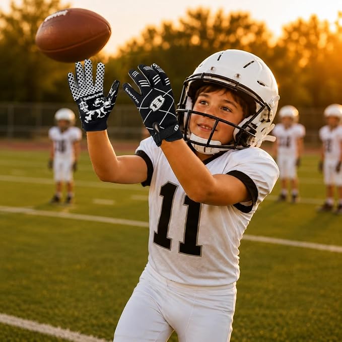 Seibertron Pro 3.0 Twelve Constellations Elite Ultra-Stick Football Receiver Gloves | Super Sticky Grip for Youth Kids Boys 8-12 Girls & Adult Men & Women, Perfect Sports Gift