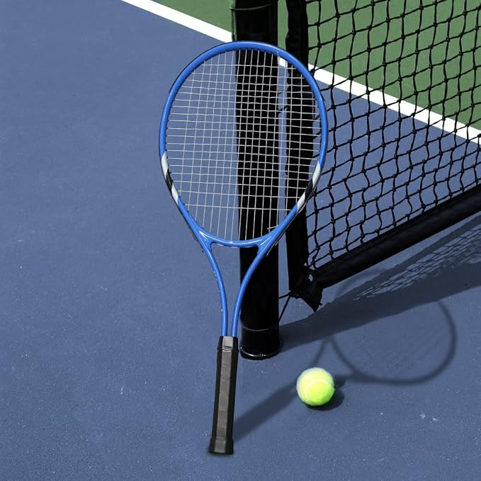 Tennis Rackets 2 Players Recreational for Beginners,Pre-Strung 27 Inch Light Adult Racquet Set for Women Men with Tennis Balls,Overgrips and Carry Bag