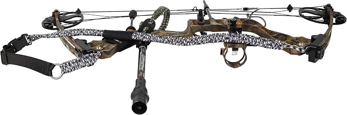 SUNYA Paracord Compound Bow Sling with V2 Upgraded Magnetic Connection System. Lightweight Hands Free Shoulder Carrying Sling for Bow Hunting, Field Archery and 3D