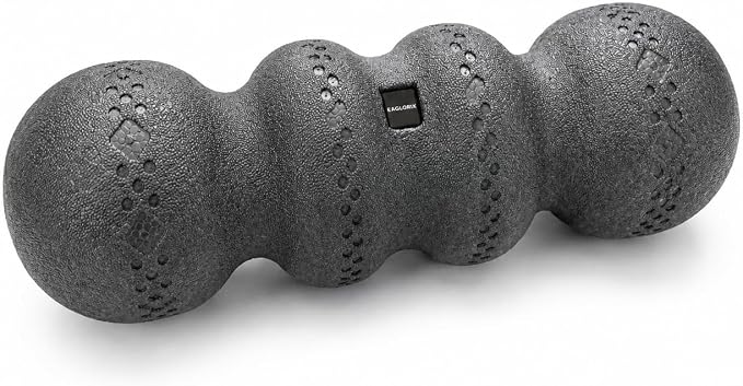 Double Peanut Massage Roller for Deep Tissue Relief, Spinal Alignment Gap, Micro-Perforation Texture, Targets Back, Neck & Legs