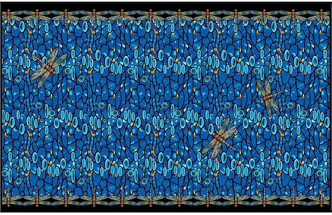 Large Oversized Microfiber Beach Towel - 40x63 Inches, Sand-Free, Quick-Drying, Ultra-Soft, Ideal for Travel, Pool, Yoga, and Camping - Includes Matching Drawstring Travel Pouch, Tiffany Dragonfly