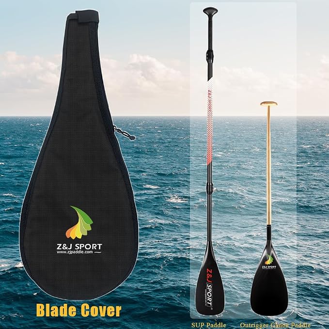 Z&J SPORT Paddle Bag for SUP & Outrigger Canoe Paddle Blade Cover
