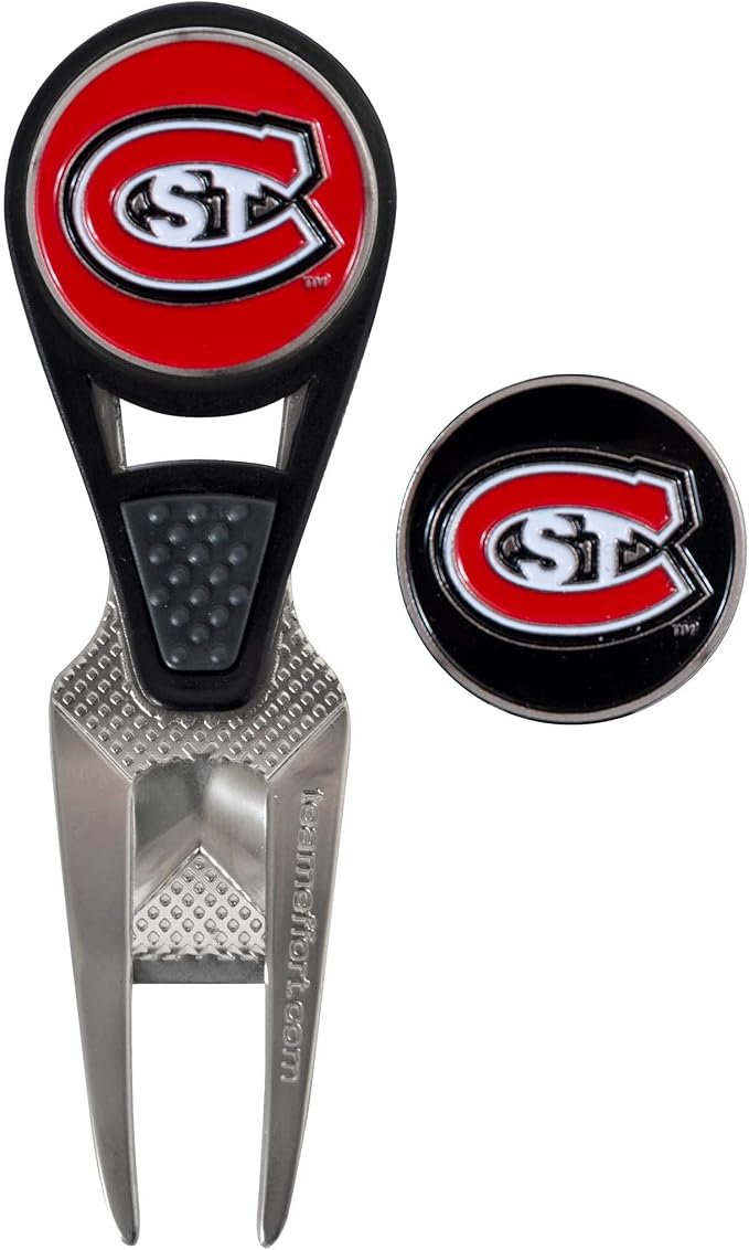 Team Effort Collegiate CVX Ball Mark Repair Tool & 2 Ball Markers