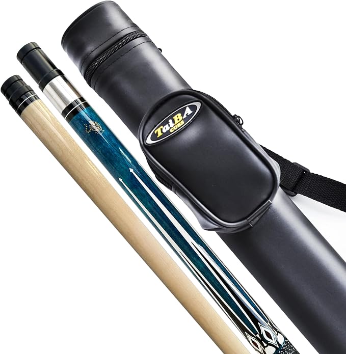 Tai ba cues Pool cue Stick, 13mm Multilayer Leather Tip, 58", Linen Wrap, Hardwood Canadian Maple Professional Billiard Pool Cue Stick 19-21 Oz (Selectable)