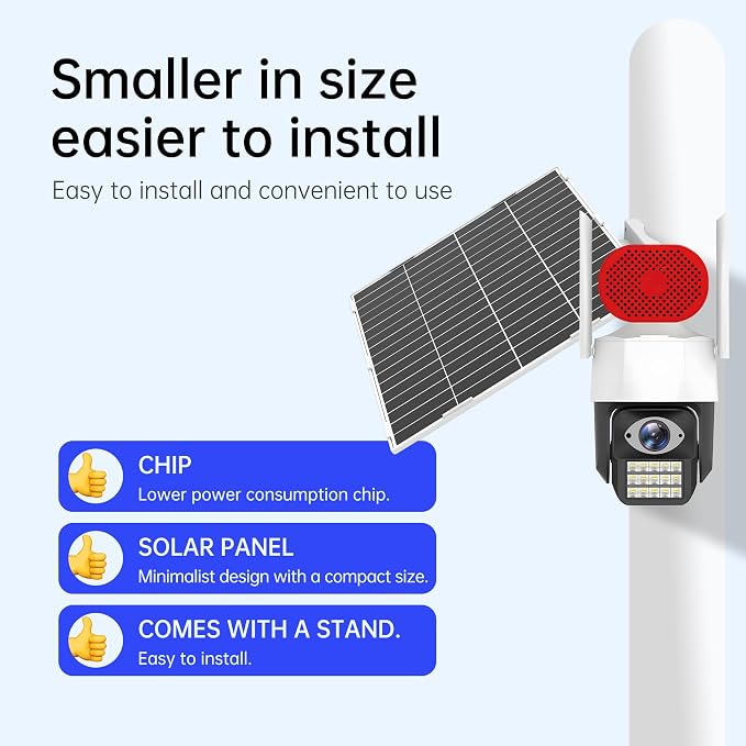SECUPOE 20Watt Solar Panel with 26000mAh Battery – 12VDC Output, Fast Charging, IP65 Waterproof, Ideal for Security Cameras, Outdoor Lights & More