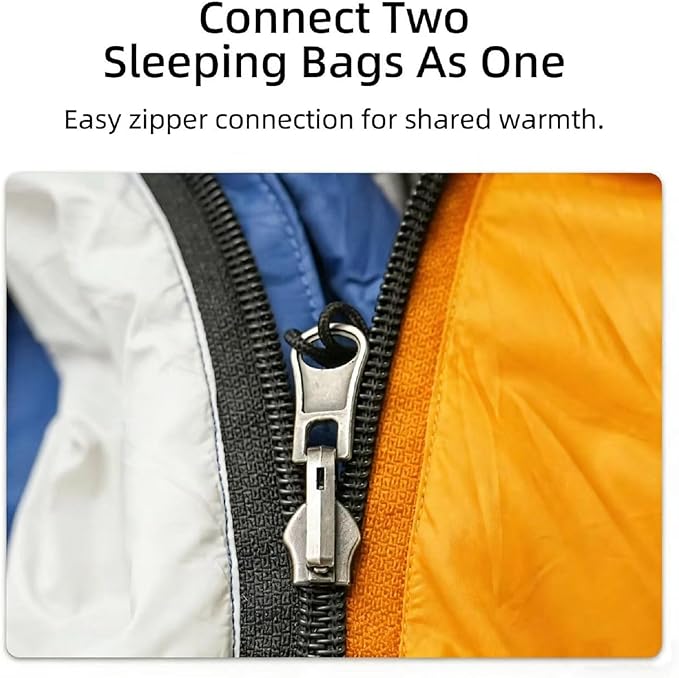 Down Sleeping Bag with Pillow, 0°F 20°F 32°F Regular and XL Compact Lightweight Sleeping Bag for Adults,Teens Backpacking,Camping and Hiking Outdoor