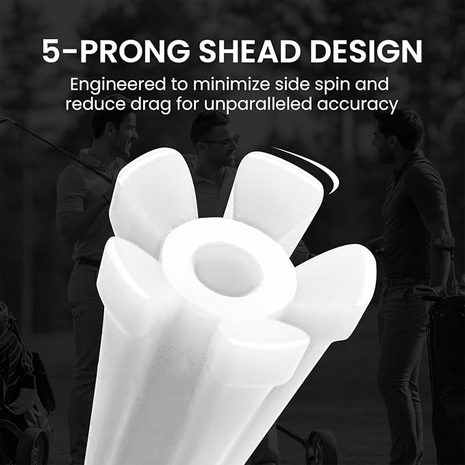 FINGER TEN Golf Tees Plastic Unbreakable Easy to Find Bulk Value 200/500/1000 Count, 2 3/4 3 1/4 Inch Tee Driving Range Reduce Friction, Green Red White USA Flag Practice