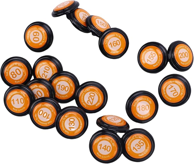 RiToEasysports Golf Club Distance Markers 20 Pack Golf Ball Markers with Instant Distance Guidance Easy Attachment Universal Fit for Training Course Management
