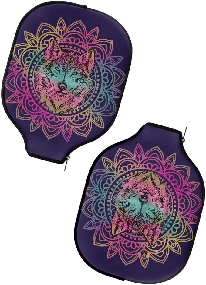 Blue Camo Corgi Pattern Print Pickleball Paddle Covers Only Paddles Holder Sleeve Fits Most Rackets