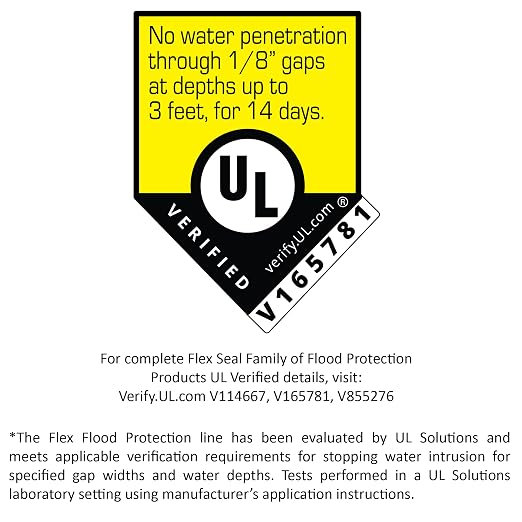 Flex Seal Spray Flood Protection, 17 oz, MAX, 1-Pack, Waterproof Rubberized Coating, Removable, Use on Door Tracks, Seams, Sills, Small Openings, Corners, and Irregular Shapes and More