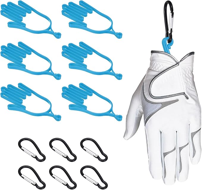 PATIKIL Golf Gloves Stretcher, Plastic Keeper Support Rack Holder Dryer Hanger Frame with Hanging Hooks for Men Women Sports Gloves Maintenance