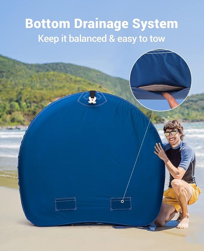 Towable Tubes for Boating 2-3 Person, Heavy Duty Boat Tubes and Towables, Inflatable Water Tubes for Boats to Pull with Fins, Drainage, Quick Connector, Large Capacity