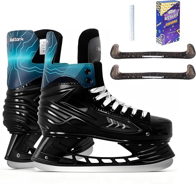Nattork Ice Hockey Skates and Ice Skate Blade Guards