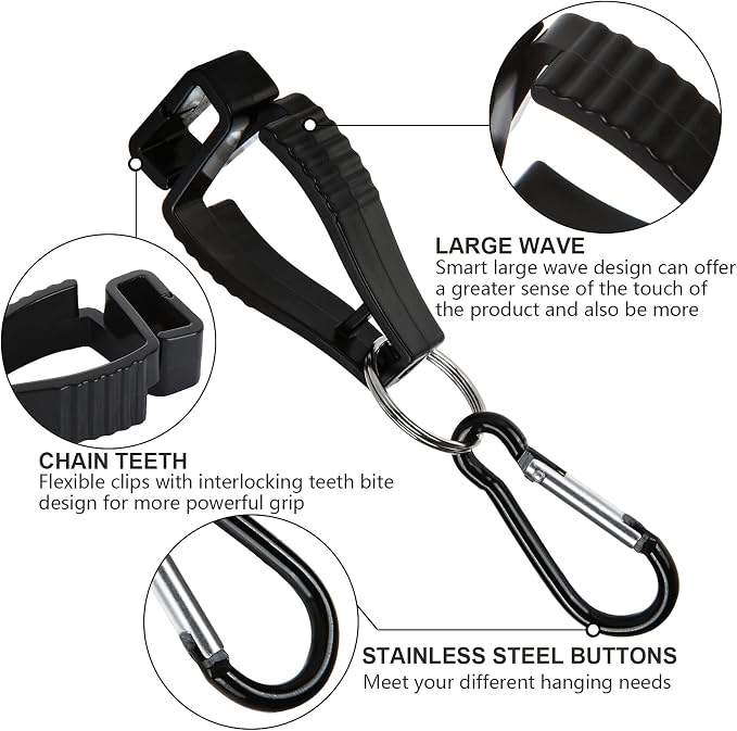 20PCS Glove Clips Glove Belt Clips Work Safety Clip Glove Keeper Glove Holder Clip Glove Grabber Clip Holder for Belt Loop Guard Worker Construction