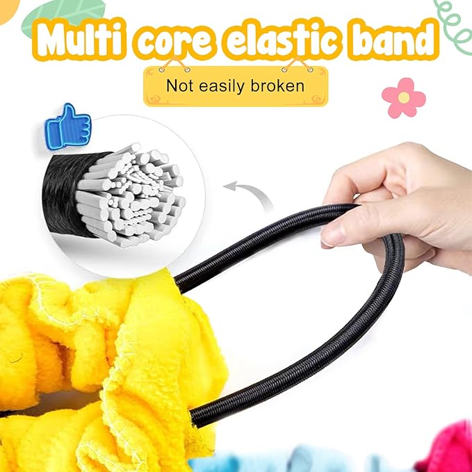 Elastic Fleece Cooperative Stretchy Band Integrations Dynamic Movement Exercise Latex Stretchier 6 Feet Creative Moving Prop for Group Activities Special Needs Large Motor Coordination