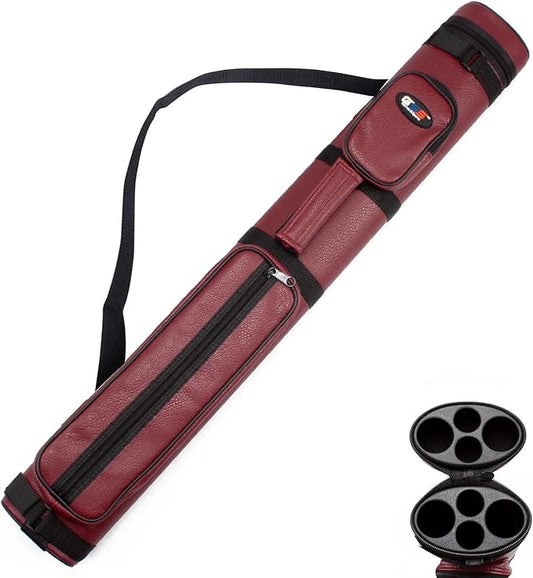 GSE Games & Sports Expert 2x2 Deluxe Hard Billiard Pool Cue Stick Carrying Case, Billiard Cue Case, Billiards Accessories (Several Colors Available)