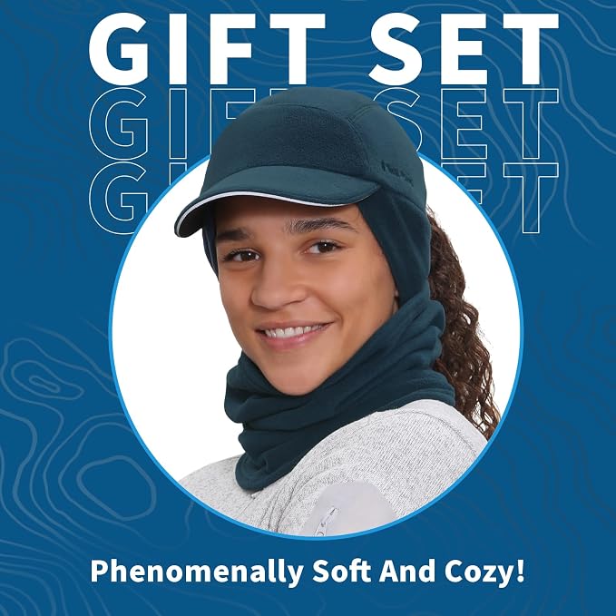 TrailHeads Micro Fleece Neck Warmer and Ponytail Cap