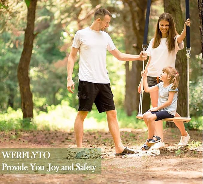 Safe Tree Swing Hanging Straps Kit, 3FT/10FT/15FT/20FT, Heavy Duty Holds 5500LBS Extra Long Adjustable Tree Swing Straps, Easy & Fast Way to Hang Any Swing or Hammock(3 FT)
