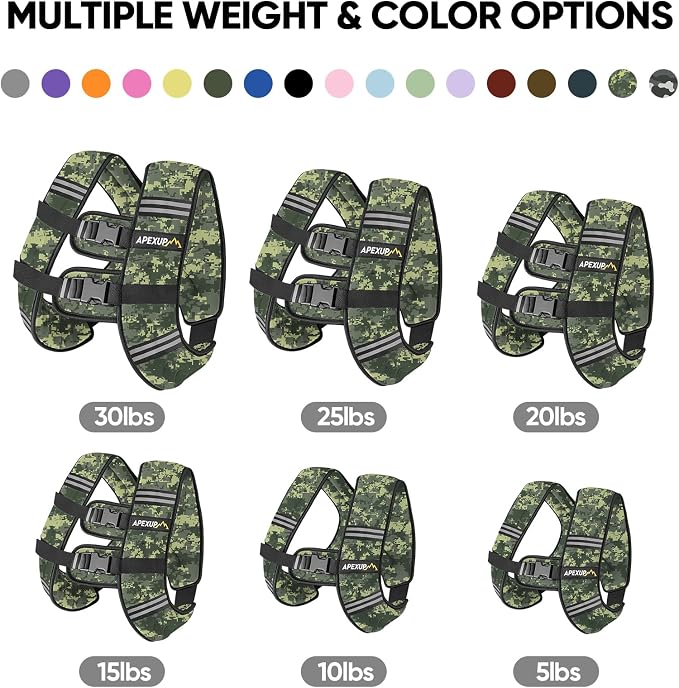 APEXUP Weighted Vest Men Women, Weight Vest for Women Workout Equipment for Strength Training Running