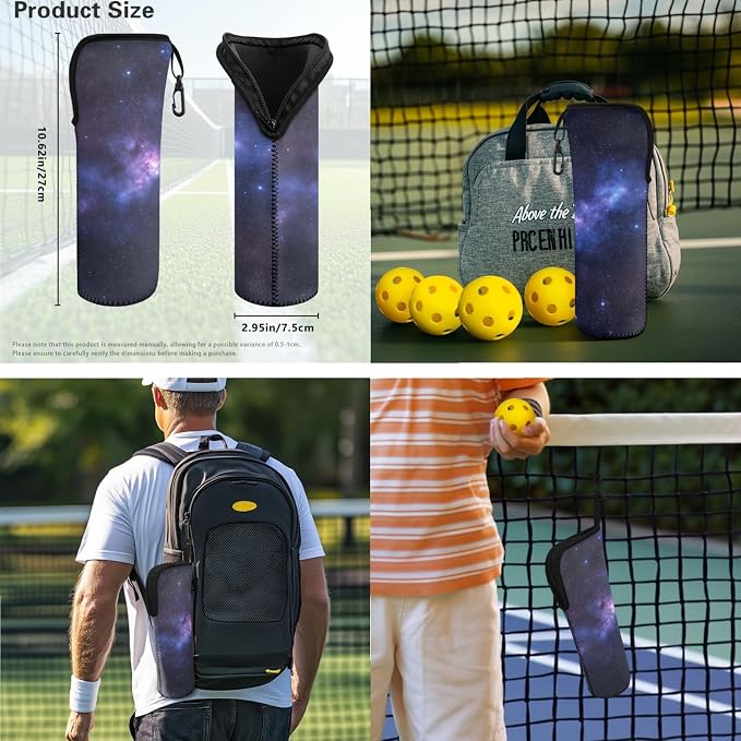 Pickleball Paddles Set 3PCS Pickleball Paddle Case Pickleball Racket Pickleball Bag Ideal for Beginners Gifts