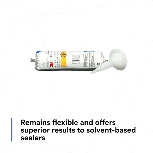 3M Urethane Seam Sealer, 08361, Gray Color, High Solids, Permanently Flexible, 310 mL/10.5 fl oz Foil Pack