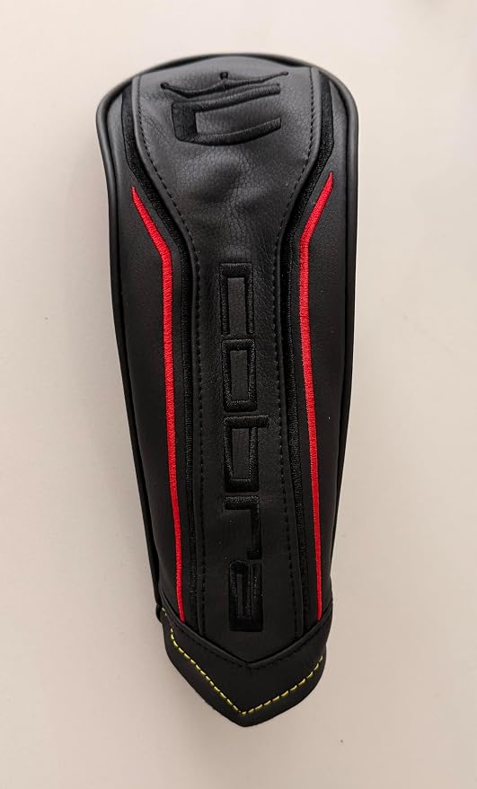 New Cobra 2024 Air X Driver Leather Headcover - Black/Red Cover