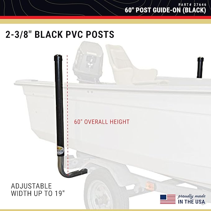 CE Smith - Trailer PVC Boxed Post Guide-On - Sturdy Boat Trailer Accessories & Replacement Parts