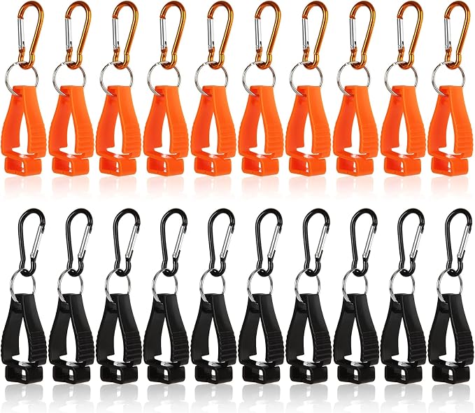 20PCS Glove Clips Glove Belt Clips Work Safety Clip Glove Keeper Glove Holder Clip Glove Grabber Clip Holder for Belt Loop Guard Worker Construction