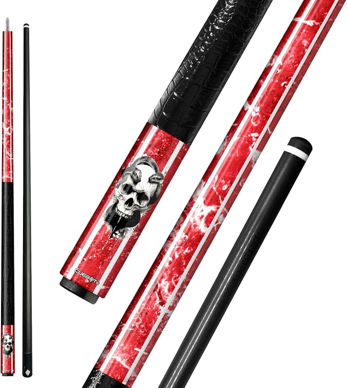 Series, Glass Fiber Pool Cue Stick, Uni-QR, 3/8-10, 5/16-18 Joint, Synthetic Leather Grip, 29" Glassfiber Shaft, 7-Layer Microfiber Tip