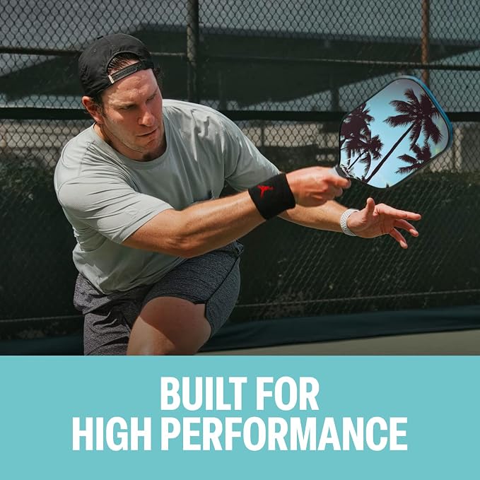 Palms-O-Aces Carbon Fiber Pickleball Paddle – USAPA Approved 16mm T700 Graphite Paddle with Textured Spin Surface | Lightweight Carbon Fiber Pickleball Paddles & Racket | Includes Paddle Cover
