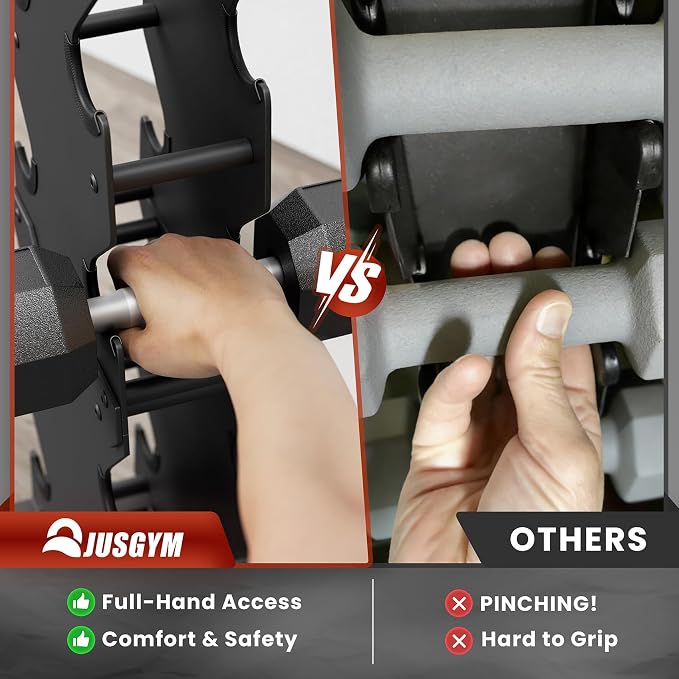 Wall Mounted Pull Up Bar and Dumbbell Rack Stand Only