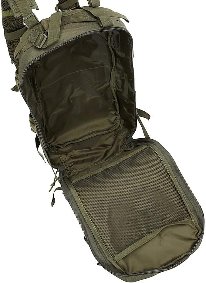 FOX OUTDOOR PRODUCTS Medium Transport Pack | 29L Tactical Backpack with Organizer Pockets, MOLLE Webbing & Hydration Sleeve, Olive Drab