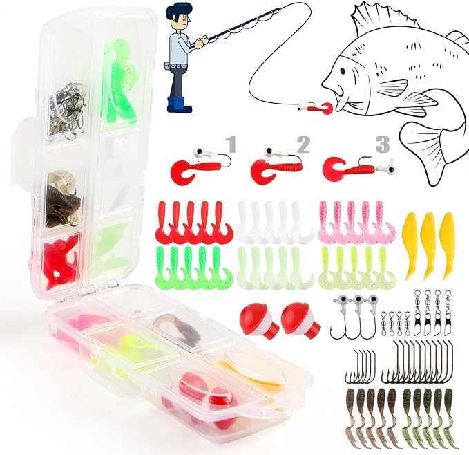 Fishing Rod Reel Full Kit Portable Travel Spinning Pole Reel Lure Carry Bag | Beginner Telescopic Fishing Rod Set 5.58FT/6.89FT Ultralight Pole Accessories Kit for Youth Adults Saltwater Freshwater