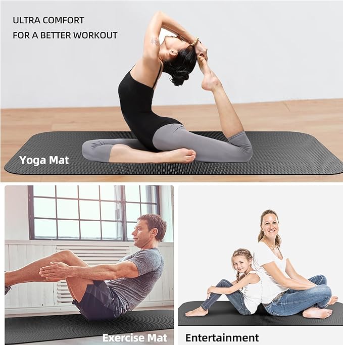 Treadmill Mat,Bike Mat,Stationary Bike Mat,Foldable Treadmill Mat for Hardwood Floors and Carpet.for Exercise Bike,Exercise Equipment Indoor Cycles,Rowing Elliptical (32" X 74.8")