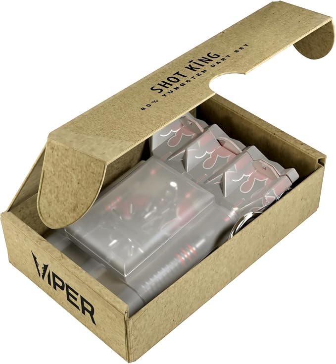 Viper Shot King Soft Tip Darts, 80% Tungsten 20 Grams, Professional Darts Plastic Tip Dart Set for Electronic Dartboard, Includes Nomad Case and Dart Accessories