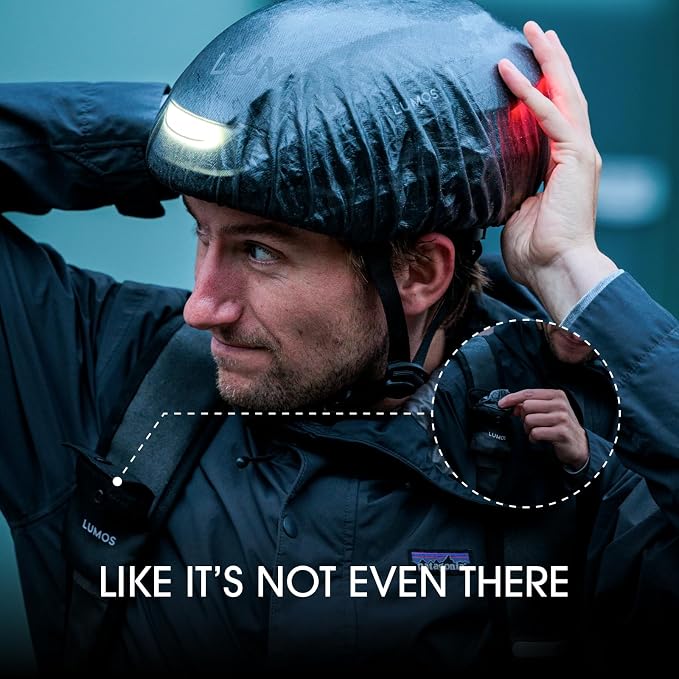 Lumos Helmet Cover with Reflective Strip – Waterproof, Lightweight, Quick-Dry Shell for Bike Helmets Cycling Rain Cover