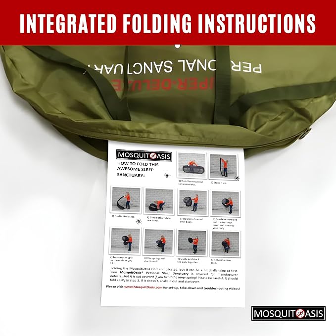 Bigger, but just as Cool MosquitOasis XL Pop-Up Mosquito Net Tent for Summer Camps and Camping 80 inches Long