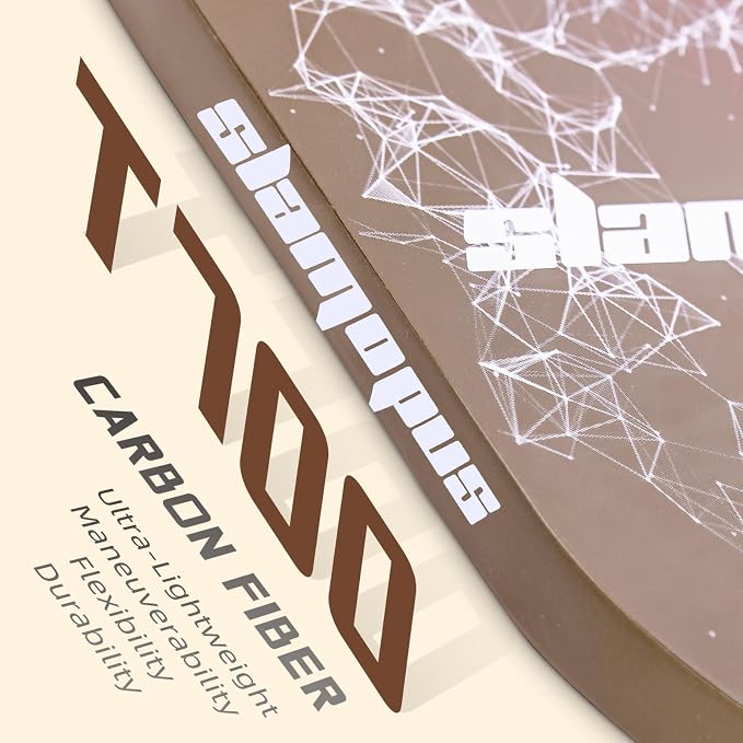 Pro Pickleball Paddle| T700 Carbon Fiber Pickleball Paddles with 16mm Polymer Honeycomb Core & Overgrips| Premium Pickle Ball Racket Enhanced Control & Spin & Power| USAPA Approved