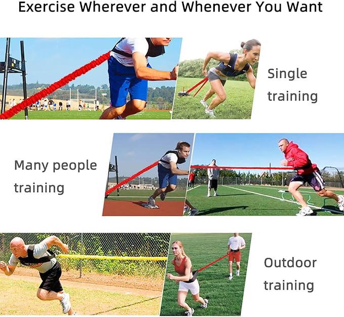 Resistance Explosive Training Rope Force Improve Power, Agility, Strength Track and Field Football Basketball Volleyball Multi-Directional Physical Equipment