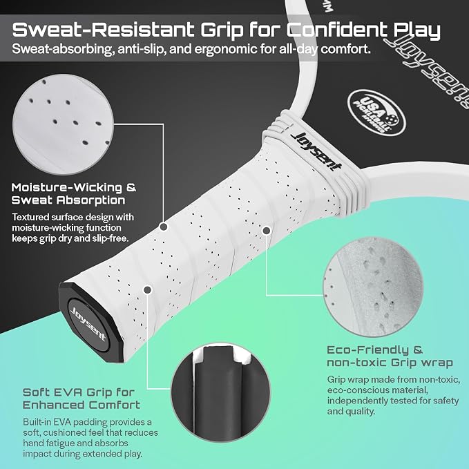 Pickleball Paddles Set, USAPA Approved Carbon Fiber Pickleball Set of 2 with Beginner Pickleball Rackets, Indoor Outdoor Pickle Balls for Adults Men Women, JT-1