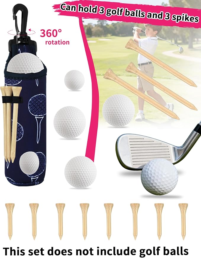 Golf Essentials Kit | Must Have Golf Accessories - Golf Water Brush, Golf Towel, Golf Club Brush, Golf Ball Marker, Divot Repair Tool