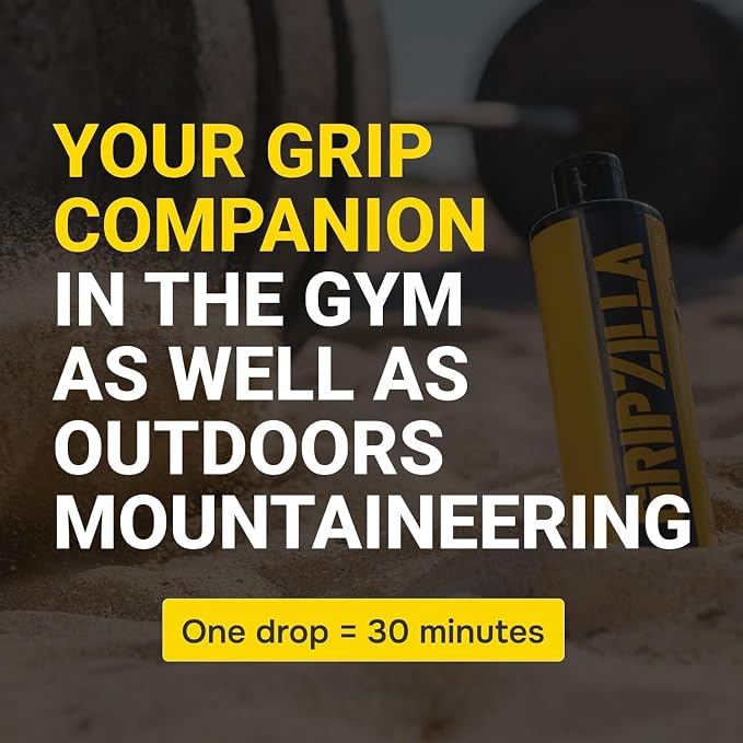 GRIPZILLA Liquid Chalk Kit Gym Chalk for Weight Lifting, Rock Climbing, Pole Grip, Bouldering, Powerlifting, Ball, Gymnastics, Sports, and Workout - Package May Vary