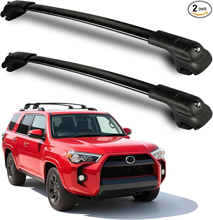 Roof Rack Cross Bars Compatible with Toyota 4RUNNER 2010-2024, Heavy-Duty Aluminum Roof Crossbars, 260 LBS Load Capacity, Rooftop Cargo Carrier for Bike, Snowboard, Skis, Luggage