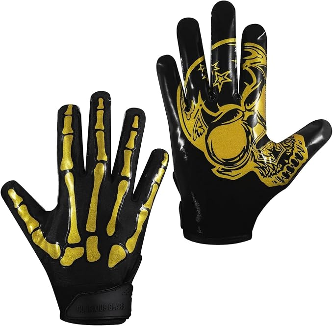 Glorious Traders Adult & Youth Football Gloves - Ultimate Performance Booster with Super Sticky Grip
