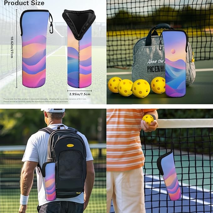 Pickleball Paddles Set 3PCS Pickleball Paddle Case Pickleball Racket Pickleball Bag Ideal for Beginners Gifts