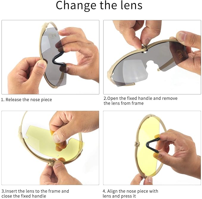 Sports Goggles Anti Fog Glasses 2 Sets