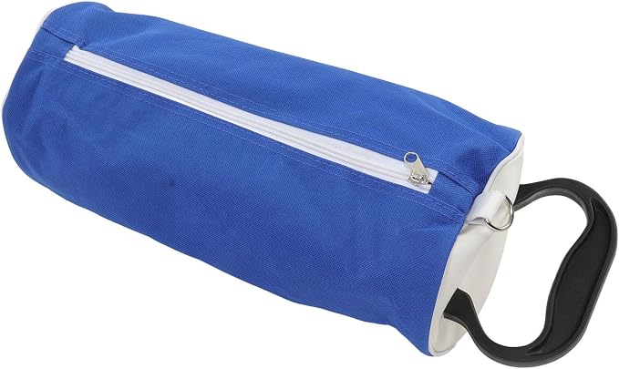 Golf Ball Retriever with Detachable Plastic Tube, Golf Balls Pickup Bag, Holds Up to 80 Balls, Rubber Handle for Easy Collection on Course or Practice Range