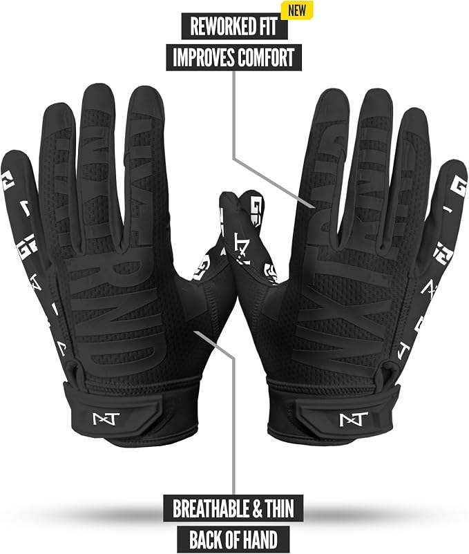 Nxtrnd G2 Pro Football Gloves, Men's Ultra Sticky Elite Receiver Gloves